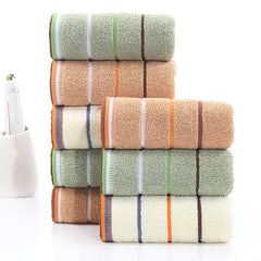3pcs Cotton Striped Pattern Hand Towel Quick Dry Towel