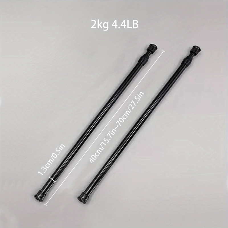Non Slip Telescopic Rod for Easy Storage High Carbon Steel Multifunctional Rod