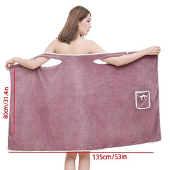 Adjustable Wearable Bath Wrap Towel for Women - Soft & Absorbent