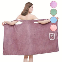 Adjustable Wearable Bath Wrap Towel for Women - Soft & Absorbent