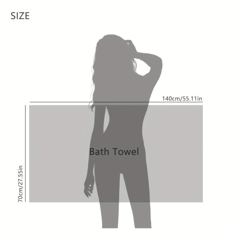 Soft Absorbent Cotton Bath Towel 27x55 Inches for Adults