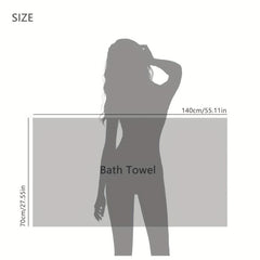 Soft Absorbent Cotton Bath Towel 27x55 Inches for Adults