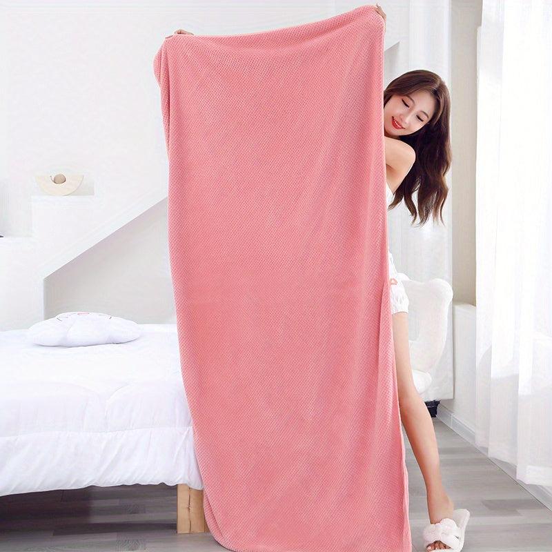 Soft Microfiber Bath Sheet Absorbent Beach Towel 89 99 180 01cm