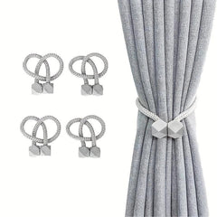 2pcs Magnetic Curtain Tieback Punch Convenient Drape Tieback
