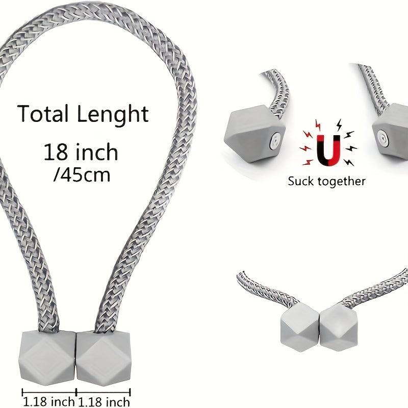 2pcs Magnetic Curtain Tieback Punch Convenient Drape Tieback