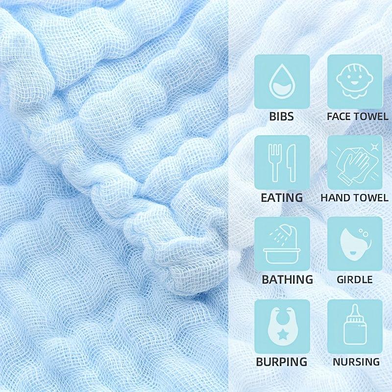 5pcs Muslin Cotton Face Wash Cloth Towels 11x11 Inches