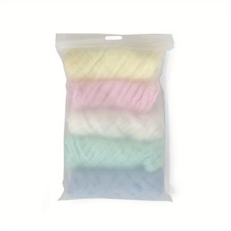 5pcs Muslin Cotton Face Wash Cloth Towels 11x11 Inches