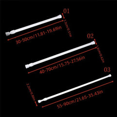 Adjustable Metal Curtain Rod for Bathroom and Shower