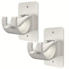 No Drill Curtain Rod Bracket Set Self Adhesive Adjustable Rod Hooks