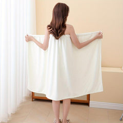 Absorbent Purple Bath Skirt for Women