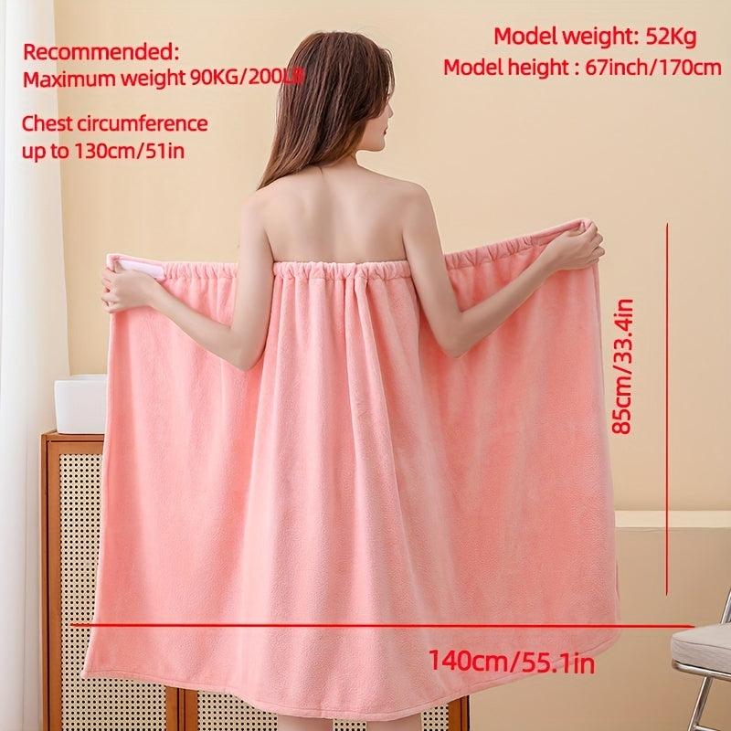 Absorbent Purple Bath Skirt for Women