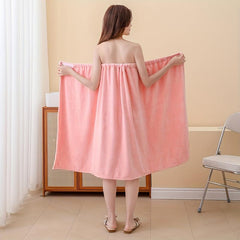 Absorbent Purple Bath Skirt for Women