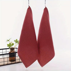 5pcs Cotton Dish Cloths Waffle Checkered Washcloth Face Towel 33.02cm