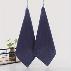 5pcs Cotton Dish Cloths Waffle Checkered Washcloth Face Towel 33.02cm