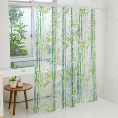 Transparent Waterproof Shower Curtain 180x70in