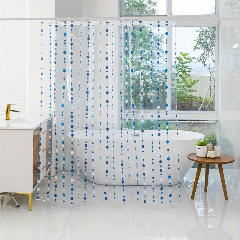 Transparent Waterproof Shower Curtain 180x70in