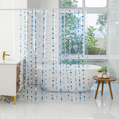 Transparent Waterproof Shower Curtain 180x70in