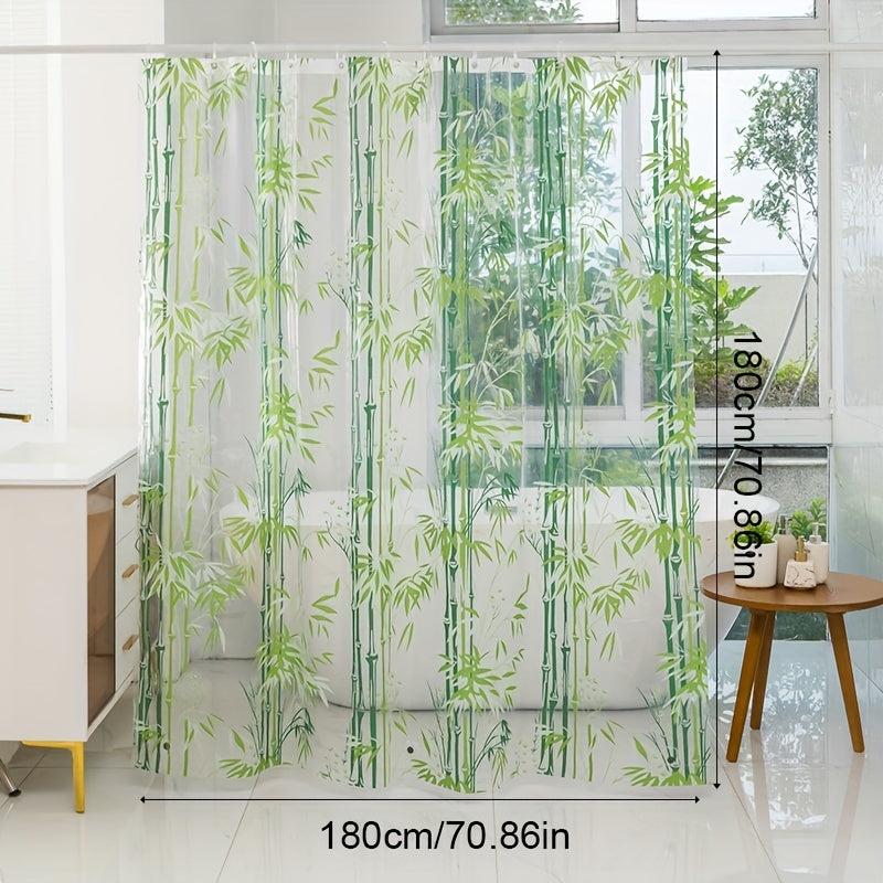 Transparent Waterproof Shower Curtain 180x70in