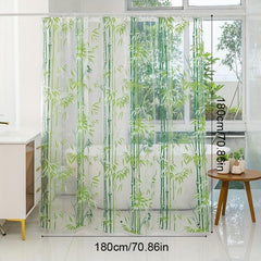 Transparent Waterproof Shower Curtain 180x70in