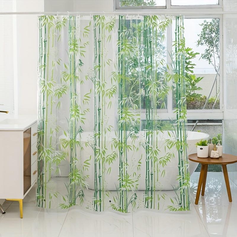 Transparent Waterproof Shower Curtain 180x70in