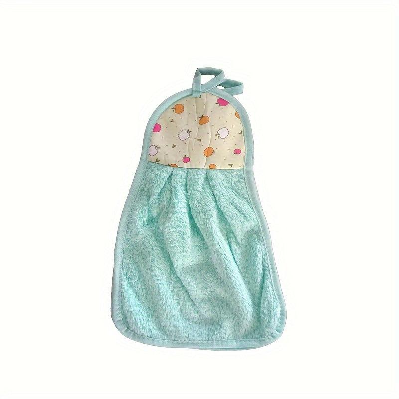 2pcs Coral Fleece Kitchen & Bathroom Towels