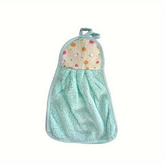 2pcs Coral Fleece Kitchen & Bathroom Towels