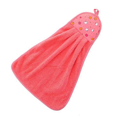 2pcs Coral Fleece Kitchen & Bathroom Towels