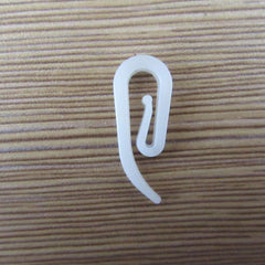 50pcs 6 Shape Curtain Hooks Window Hanger Curtain Poles Tracks Plastic Hooks
