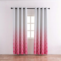 Moroccan Printed Blackout Curtain - Thermal Insulated Gradient Panel