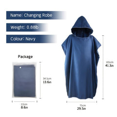 Quick Drying Hooded Bathrobe Towel with Large Cuff
