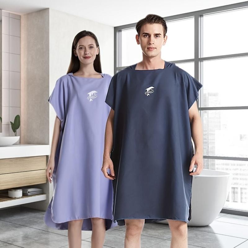 Quick Drying Hooded Bathrobe Towel with Large Cuff