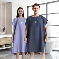 Quick Drying Hooded Bathrobe Towel with Large Cuff