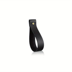 3pcs Faux Leather Curtain Rod Holder Bracket Wall Hook