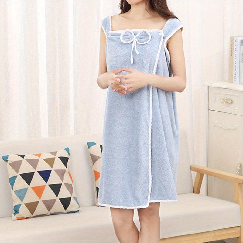 Absorbent Wearable Bath Towel for Women Summer Bath Robe Style 51x31in