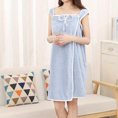 Absorbent Wearable Bath Towel for Women Summer Bath Robe Style 51x31in
