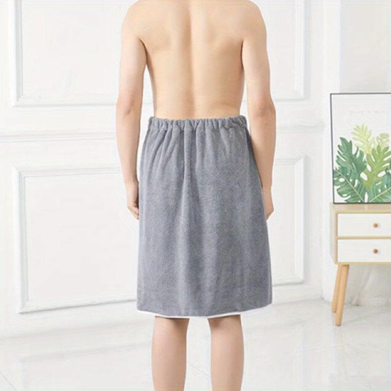 Men's Adjustable Elastic Bath Towel Soft Skin Friendly Shower Skirt