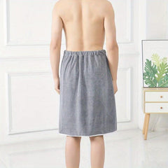 Men's Adjustable Elastic Bath Towel Soft Skin Friendly Shower Skirt