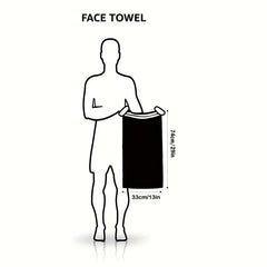 6pcs Plain Hand Towels Set Quick Drying Microfiber Coral Velvet Face Towel