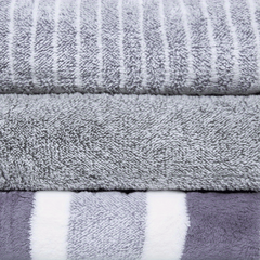 3pcs Coral Fleece Hand Towels Set Soft Absorbent Face Towel