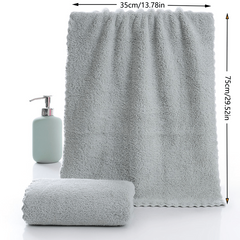 Coral Velvet Hand Towel Soft Skin-friendly Face Towel Absorbent Towel 35x74cm