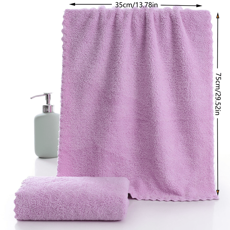 Coral Velvet Hand Towel Soft Skin-friendly Face Towel Absorbent Towel 35x74cm