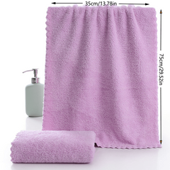 Coral Velvet Hand Towel Soft Skin-friendly Face Towel Absorbent Towel 35x74cm