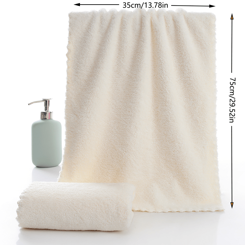 Coral Velvet Hand Towel Soft Skin-friendly Face Towel Absorbent Towel 35x74cm