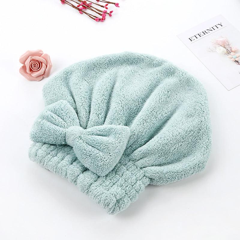 Quick Drying Hair Cap Towel Absorbent Coral Velvet Bath Accessory