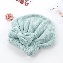 Quick Drying Hair Cap Towel Absorbent Coral Velvet Bath Accessory