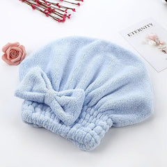 Quick Drying Hair Cap Towel Absorbent Coral Velvet Bath Accessory