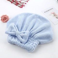Quick Drying Hair Cap Towel Absorbent Coral Velvet Bath Accessory