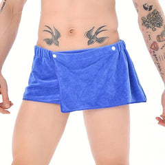 Men Soft Microfiber Wrap Towel Swimming Short Pants Beach Towel 30x140cm