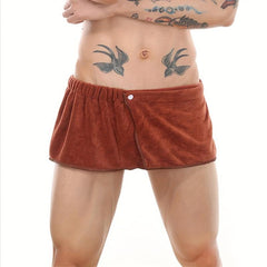 Men Soft Microfiber Wrap Towel Swimming Short Pants Beach Towel 30x140cm