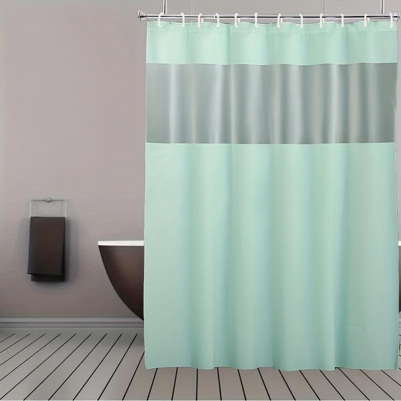 Blocking Shower Curtain With 12 Hooks Bathroom Decor